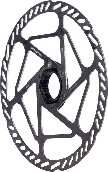 Jagwire Sport SR2 Disc Brake Rotor - 220mm, Center Lock, Includes Lockring, 2.0mm Thickness