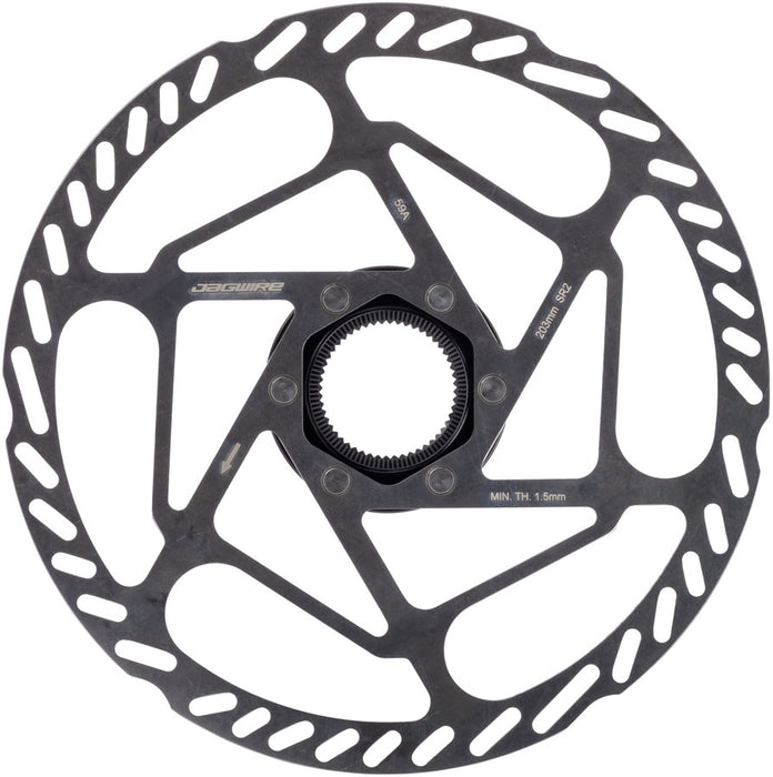 Jagwire Sport SR2 Disc Brake Rotor - 203mm, Center Lock, Includes Lockring, 1.8mm Thickness