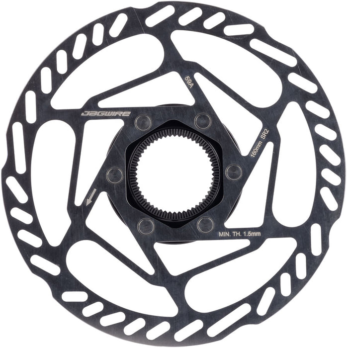 Jagwire Sport SR2 Disc Brake Rotor - 160mm, Center Lock, Includes Lockring, 1.8mm Thickness