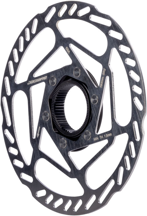 Jagwire Sport SR2 Disc Brake Rotor - 160mm, Center Lock, Includes Lockring, 1.8mm Thickness
