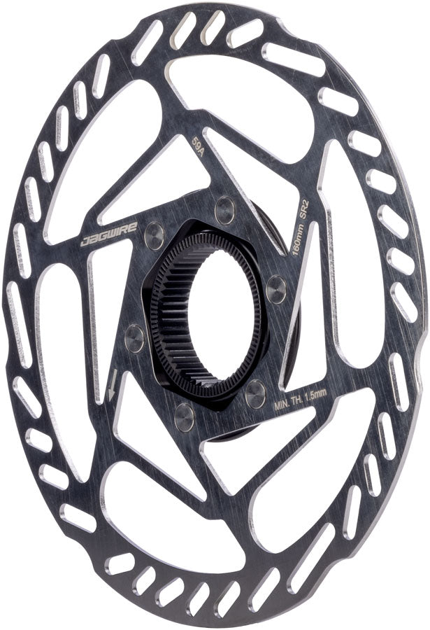 Jagwire Sport SR2 Disc Brake Rotor - 160mm, Center Lock, Includes Lockring, 1.8mm Thickness