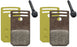 Magura MDP 13 Gold Disc Brake Pad - Organic Compound, For Gustav/Clara, Includes 4 Brake Pads and 2 Screws