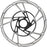 Jagwire Pro LR2-E Ebike Disc Brake Rotor with Magnet - 220mm, Center Lock, Silver/Black