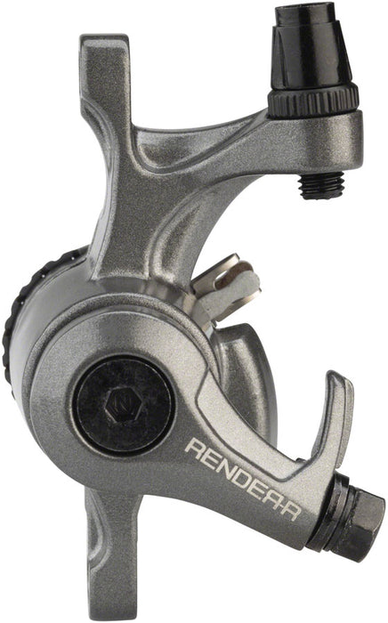 Promax Render R DSK-717 Disc Brake Caliper - Short Pull Road, Mechanical, Post Mount, Gray