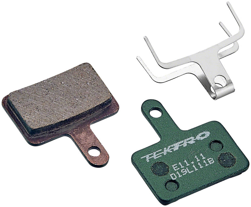 Tektro E11.11 Disc Brake Pad - Low Noise Resin Compound, 5mm Thickness, For 2-Piston Brake Caliper
