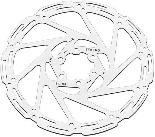 Tektro TR180-53 Disc Rotor - 180mm, 6-Bolt, 1.8mm Thickness, For 4-Piston Calipers