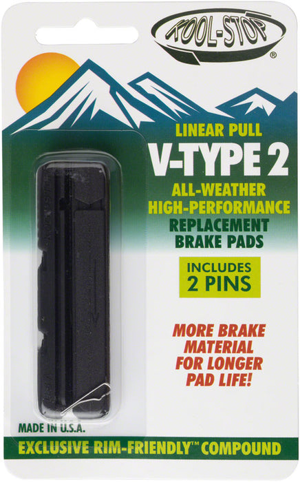Kool Stop V-Type 2 pads, black  pr