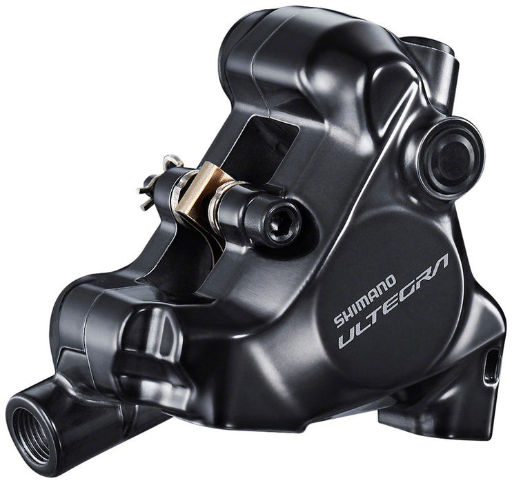 Shimano Ultegra BR-8170 Hydraulic Disc Brake Caliper - Rear, Flat Mount, Finned Resin Brake Pads