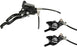 Hope Tech 3 X2 Duo Disc Brake and Lever - Right Hand, Front and Rear, Hydraulic, Post Mount, Black