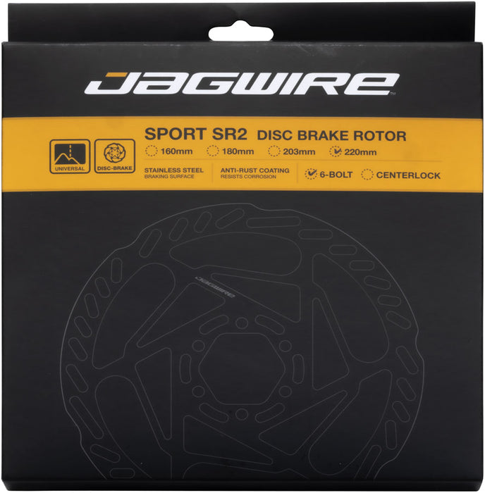 Jagwire Pro LR3 Disc Brake Rotor - 220mm, 6-Bolt, 2.0mm Thickness
