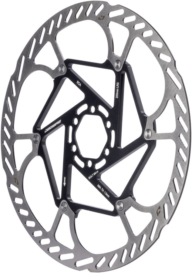 Jagwire Pro LR3 Disc Brake Rotor - 220mm, 6-Bolt, 2.0mm Thickness