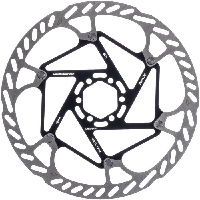 Jagwire Pro LR3 Disc Brake Rotor - 203mm, 6-Bolt, 1.8mm Thickness