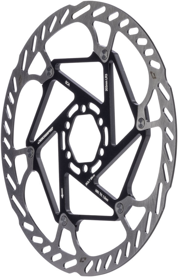 Jagwire Pro LR3 Disc Brake Rotor - 203mm, 6-Bolt, 1.8mm Thickness