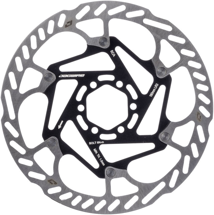 Jagwire Pro LR3 Disc Brake Rotor - 180mm, 6-Bolt, 1.8mm Thickness