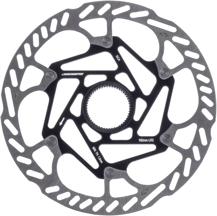 Jagwire Pro LR3 Disc Brake Rotor - 180mm, Center Lock, Includes Lockring, 1.8mm Thickness