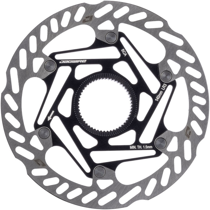 Jagwire Pro LR3 Disc Brake Rotor - 140mm, Center Lock, Includes Lockring, 1.8mm Thickness