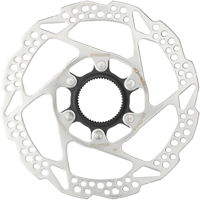Shimano Deore SM-RT54-S Disc Brake Rotor - 160mm, Center Lock, For Resin Pads Only, External Lockring, Silver