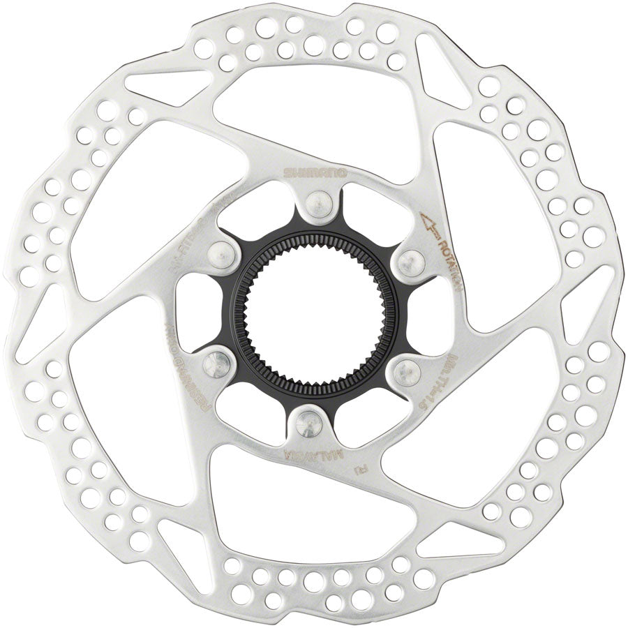 Shimano Deore SM-RT54-S Disc Brake Rotor - 160mm, Center Lock, For Resin Pads Only, External Lockring, Silver