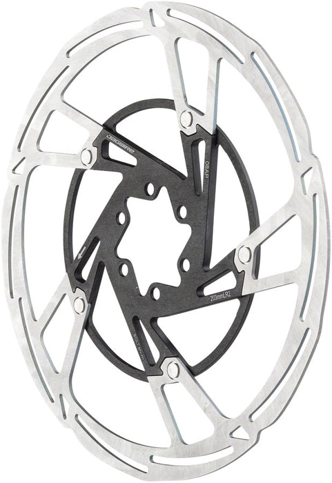 Jagwire Pro LR2 Disc Brake Rotor - 203mm, 6-Bolt, Silver/Black
