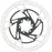 Jagwire Pro LR2 Disc Brake Rotor - 140mm, 6-Bolt, Silver/Black