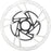 Jagwire Pro LR2 Disc Brake Rotor - 203mm, Center Lock, Silver/Black