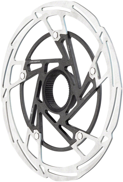 Jagwire Pro LR2 Disc Brake Rotor - 140mm, Center Lock, Silver/Black