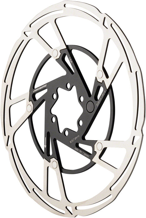 Jagwire Pro LR2-E Ebike Disc Brake Rotor with Magnet - 203mm, 6-Bolt, Silver/Black