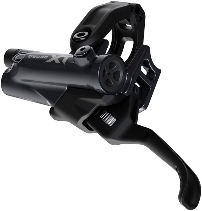 Shimano Deore XT M8200 Disc Brake and Lever - Left/Front, Post Mount, 2-Piston Caliper, SM-BH90-SBM Hose, Fin Metal Pads, Black