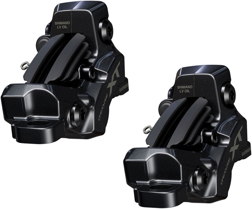 Shimano Deore XT M8200/8220 Disc Brake Upgrade Kit - Right and Left BL-M8200 Levers, Post Mount, Front and Rear BR-M8220 4-Piston Calipers