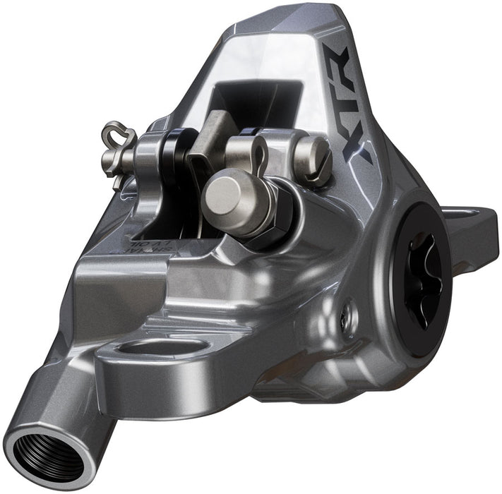 Shimano XTR M9200 XC Disc Brake and Lever - Right/Rear, Post Mount, 2-Piston Caliper, SM-BH90-SS Hose, Metal Pads, Gray