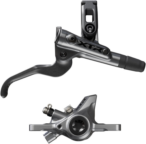 Shimano XTR M9200 XC Disc Brake and Lever - Right/Rear, Post Mount, 2-Piston Caliper, SM-BH90-SS Hose, Metal Pads, Gray
