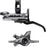 Shimano XTR BR-M9200 Disc Brake and BL-M9220 Lever - Left/Front, Post Mount, 2-Piston Caliper, SM-BH90-SS Hose, Metal Pads, Gray