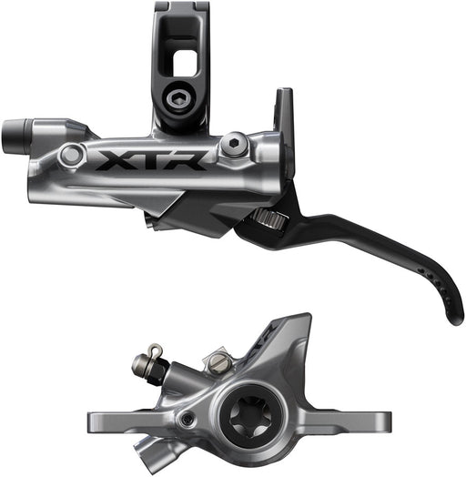 Shimano XTR BR-M9200 Disc Brake and BL-M9220 Lever - Left/Front, Post Mount, 2-Piston Caliper, SM-BH90-SS Hose, Metal Pads, Gray