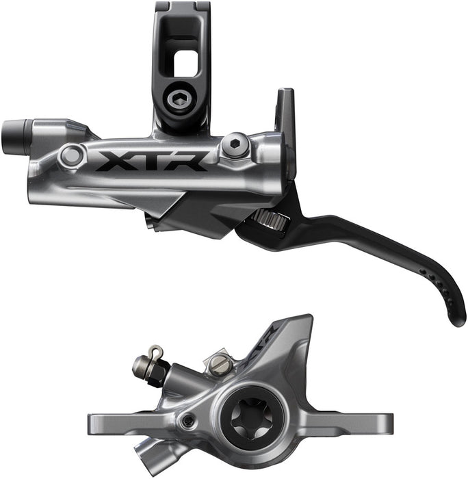 Shimano XTR BR-M9200 Disc Brake and BL-M9220 Lever - Left/Front, Post Mount, 2-Piston Caliper, SM-BH90-SS Hose, Metal Pads, Gray
