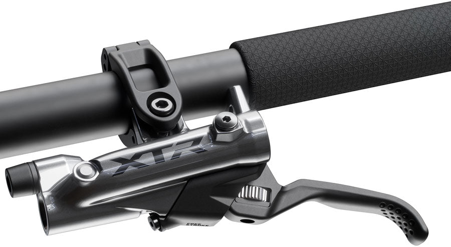 Shimano XTR M9220 Enduro Disc Brake and Lever - Left/Front, Post Mount, 4-Piston Caliper, SM-BH90-SBM Hose, Finned Metal Pads, Gray