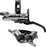 Shimano XTR M9220 Enduro Disc Brake and Lever - Left/Front, Post Mount, 4-Piston Caliper, SM-BH90-SBM Hose, Finned Metal Pads, Gray