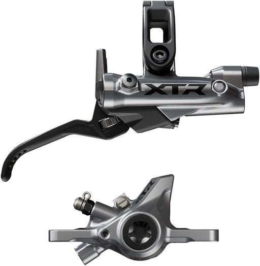 Shimano XTR BR-M9200 Disc Brake and BL-M9220 Lever - Right/Rear, Post Mount, 2-Piston Caliper, SM-BH90-SS Hose, Metal Pads, Gray