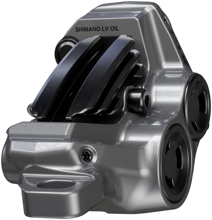 Shimano XTR M9220 Enduro Disc Brake and Lever - Right/Rear, Post Mount, 4-Piston Caliper, SM-BH90-SBM Hose, Finned Metal Pads, Gray