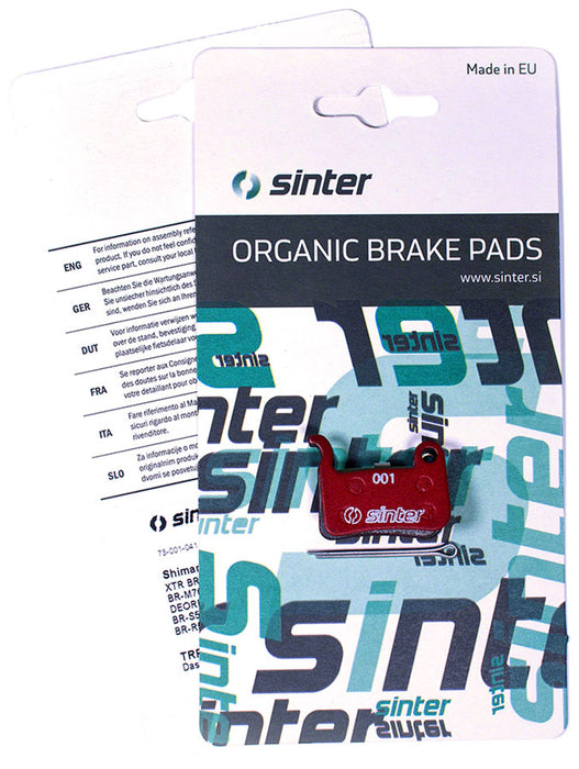 Sinter Red s514 Compound Organic Disc Brake Pads - Shimano A Type, Sinter Type 001, One Pair