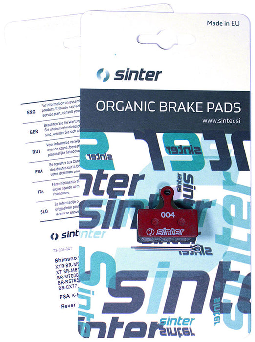 Sinter Disc Pads, Shimano (G-type 2-piston) Red