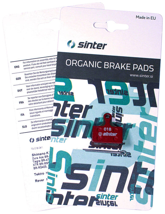 Sinter Disc Pads, Shimano (K-type 2-piston) Red