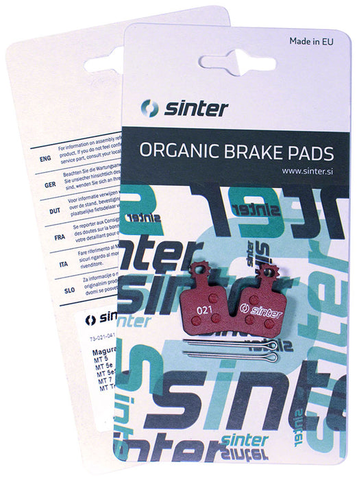 Sinter Red s514 Compound Organic Disc Brake Pads - Magura, Sinter Type 021, One Pair