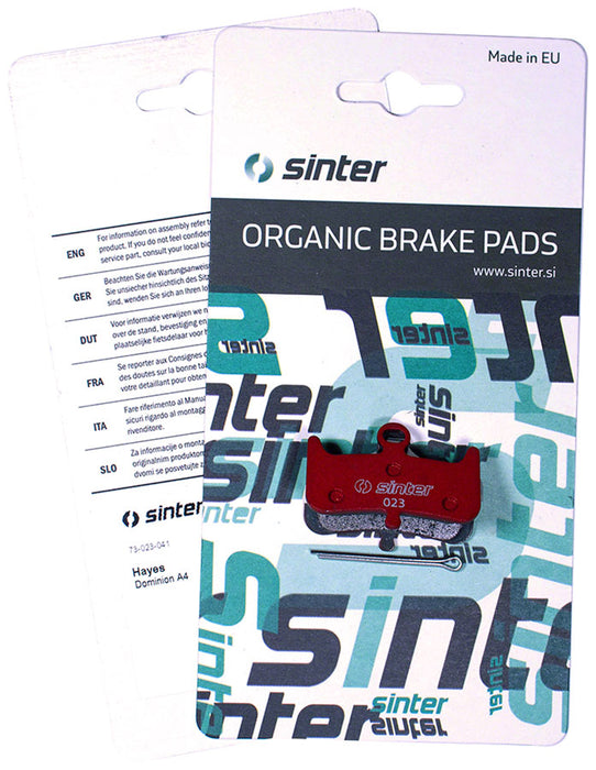 Sinter Red s514 Compound Organic Disc Brake Pads - Hayes, Sinter Type 023, One Pair
