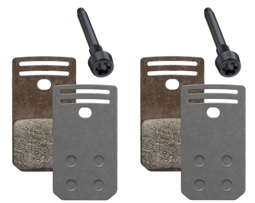 Magura MDP 13 Silver Disc Brake Pad - Organic Compound, For Gustav/Clara, Includes 4 Brake Pads and 2 Screws