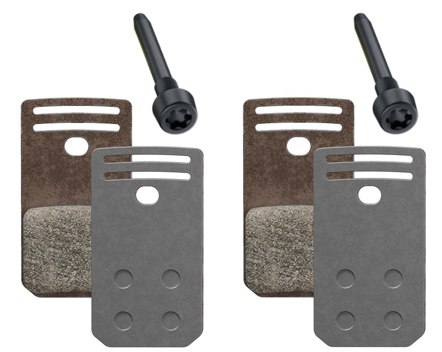 Magura MDP 13 Silver Disc Brake Pad - Organic Compound, For Gustav/Clara, Includes 4 Brake Pads and 2 Screws