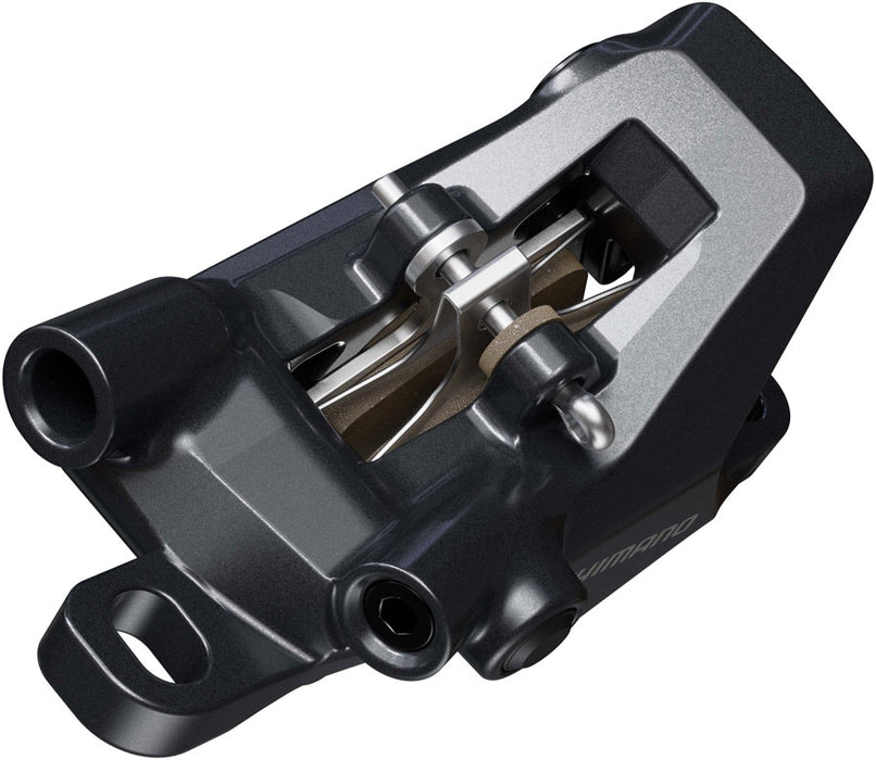 Shimano Deore BR-MT600 Disc Brake Caliper - Front or Rear, Post Mount, 2-Piston, Includes G05S-MX Resin Pads, Black
