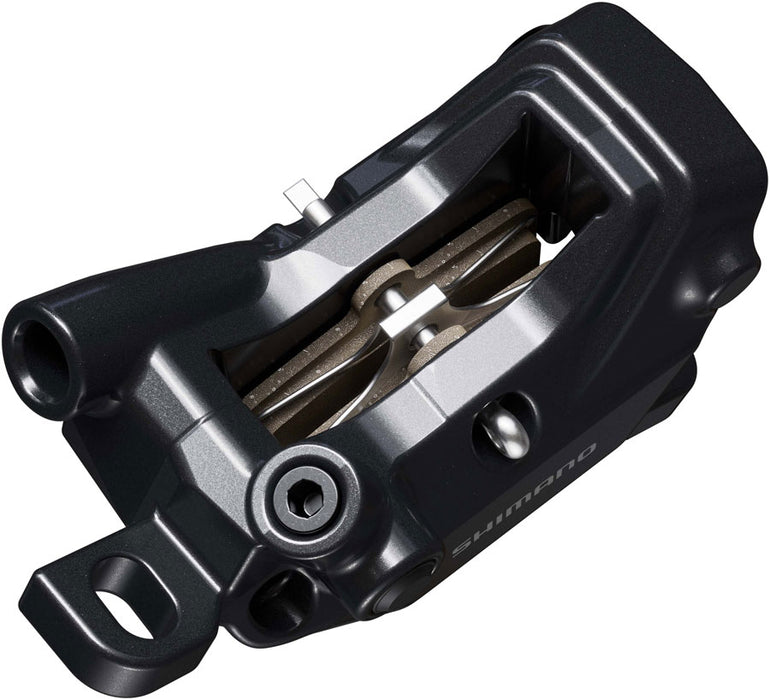 Shimano Deore BR-MT620 Disc Brake Caliper - Front or Rear, Post Mount, 4-Piston, Includes D03S-MX Resin Pads, Black