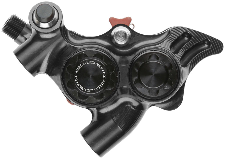 Hope RX4+ SL Disc Brake Caliper - Flat Mount, Standard, DOT Type, Black
