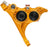 Hope RX4+ SL Disc Brake Caliper - Front Flat Mount Direct, +20mm, DOT Type, Orange