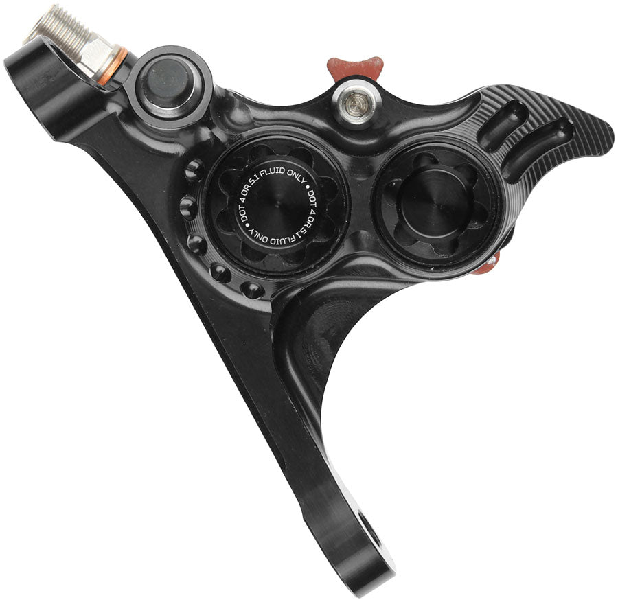Hope RX4+ SL Disc Brake Caliper - Front Flat Mount Direct, +20mm, DOT Type, Black
